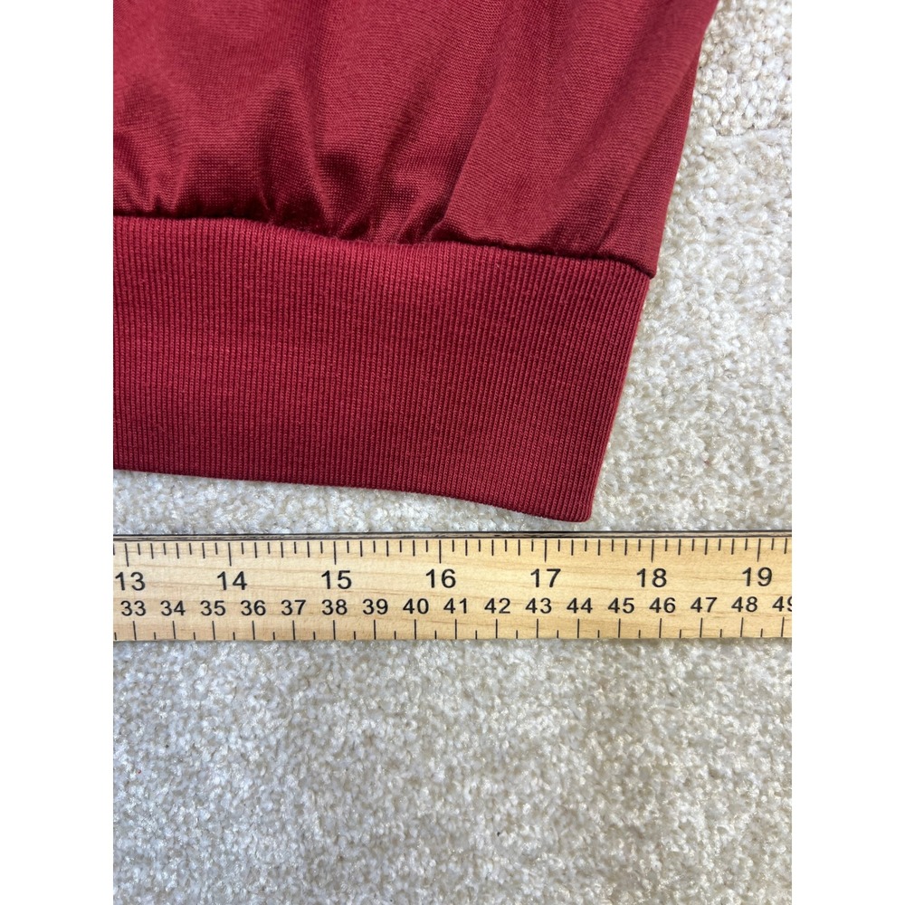 Vtg 90s Classics by Palmland Mens 2XLT Burgundy Collared Pocketed SS Polo Shirt - Picture 8 of 9